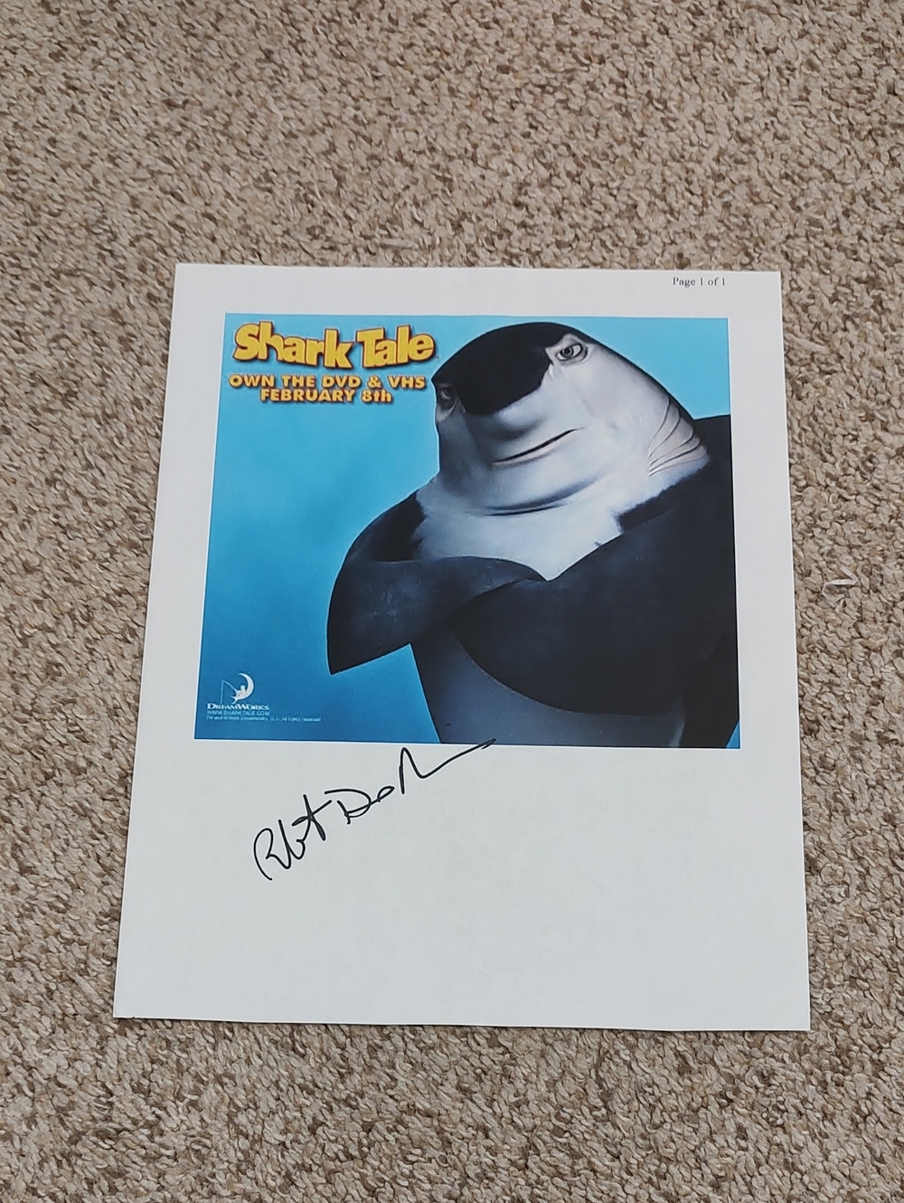ROBERT DE NIRO Signed Autographed Photo
